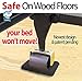 iPrimio Furniture Bed Wheel Stopper, Solid Rubber Caster Cups for Hardwood Floors, Chair Stoppers, Non-Slip Pads, Room Noise Muffling Foot Protectors - for Bed Frame, Office Chair, Couch (8 Pack)