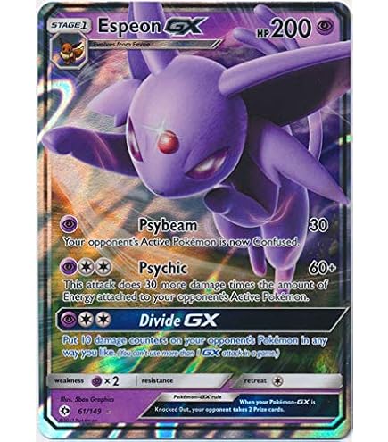 Espeon GX - SM35 - SM Black Star Promos : Amazon.ca: Toys & Games