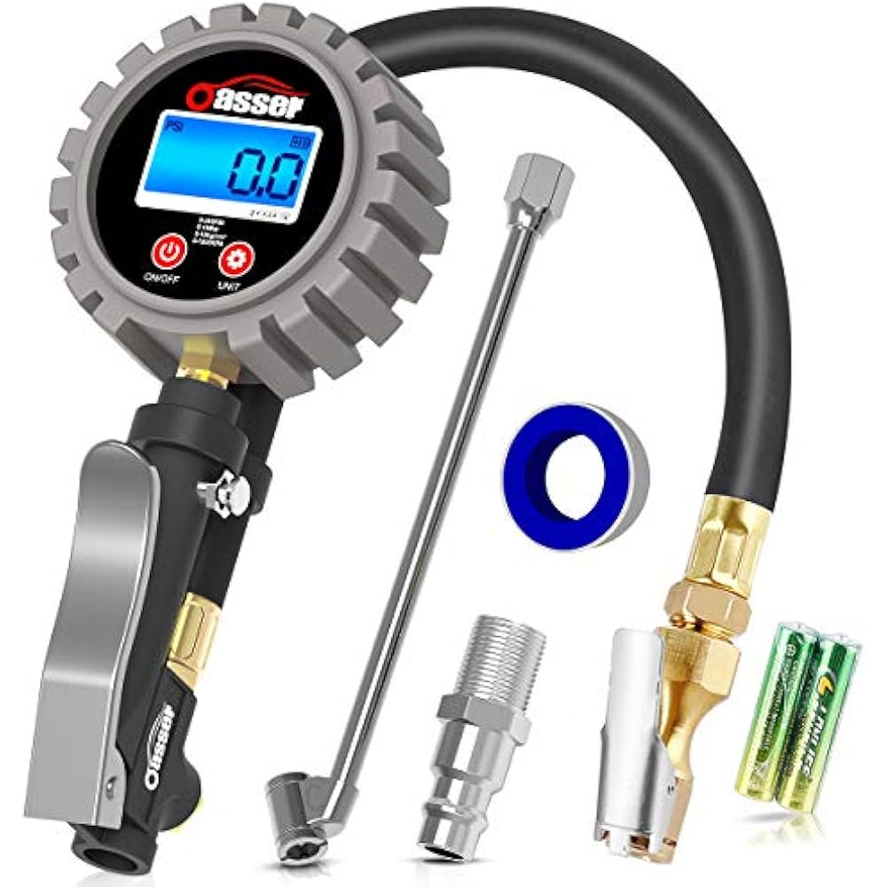 Tire Digital Pressure Gauges Inflator Air Compressor Accessories Dual