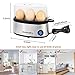 Egg Cooker 3 Egg Capacity Electric, Ellipse, KitchenBro Stainless Steel with Auto Shut Off Function