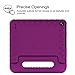 Fintie Shock Proof Case for All-New Amazon Fire 7 Tablet (7th Gen, 2017) - Kiddie Series Light Weight Convertible Handle Stand Kids Friendly Cover, compatible with Fire 7 (5th Gen, 2015), Purple