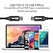 BrexLink USB C to USB C Cable 60W Fast Charging, 6.6ft Nylon Braided USB Type C Cable Compatible W. MacBook Pro 2019 2018, iPad Pro 2019 2018, Samsung Galaxy S20 Ultra S20+ Note 10 Plus(2-Pack Black)