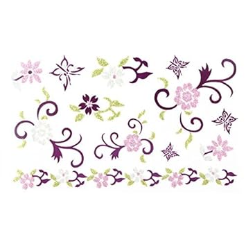 Amazoncom Edealmax Fleur Motif Papillon Femmes Body Art