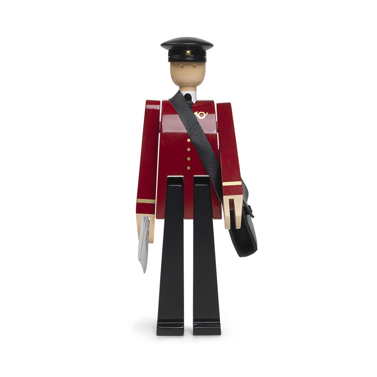 Kay Bojesen Postman Figures 20 cm Wooden Figures Original Design Black