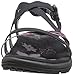 Skechers Women's Regga Slim Keep Close Gladiator Sandal,Black/Pink,8 M US