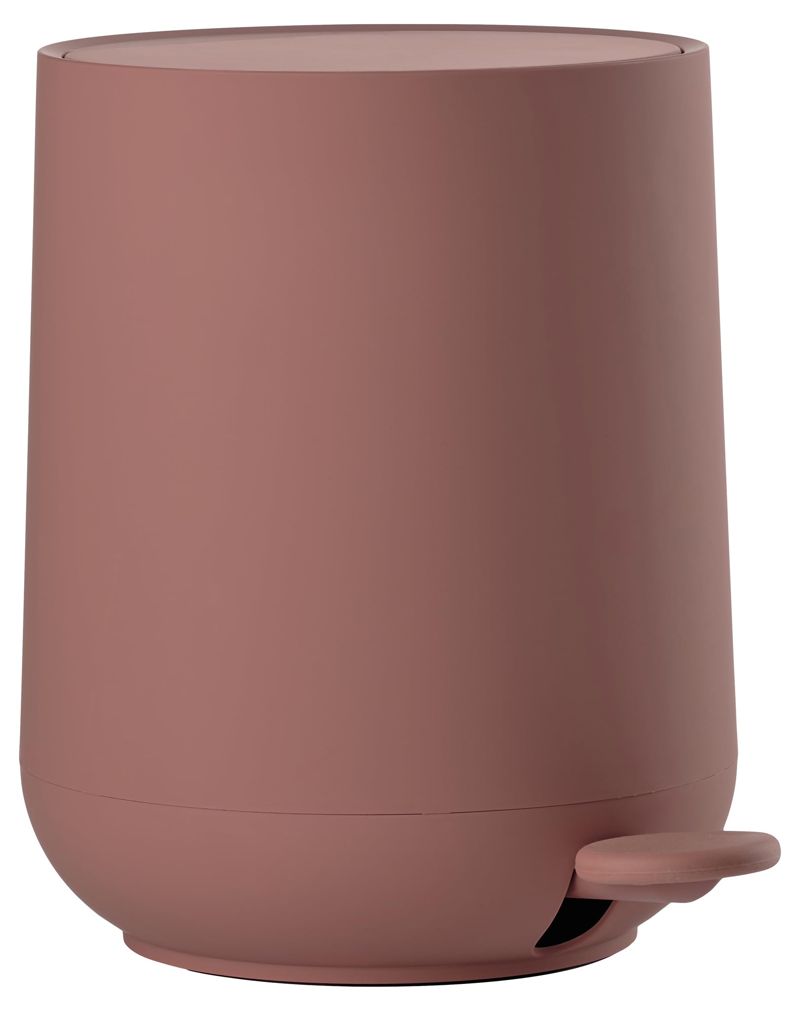 Zone Denmark Nova Bathroom Bin, Cosmetic Bin, Bathroom Waste Bin, Diameter 20.5 cm, Height 23.5 cm, Capacity 3 Litres, Peach Red