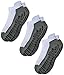 RATIVE Super Grips Anti Slip Non Skid Yoga Hospital Socks for Adults Men Women (Medium, 3-Pairs/White)