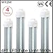 R17D 4FT LED Tube Light,5500K White Color,20W F48T12/CW/HO Straight T12 Fluorescent for Vending Cooler Freezer Replacement Bulb (4-Pack 5500k)
