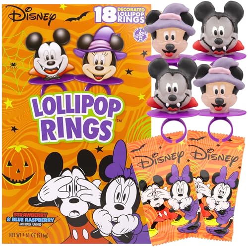 Disney Mickey and Minnie Halloween Lollipop Rings