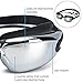 mieres MIERES011 Swimming Goggles Silicone Waterproof Mirror Gasket, Black