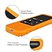 Fintie Protective Case for Apple TV 4K/ HD Siri Remote (1st Gen) - Honey Comb Lightweight Anti Slip Shockproof Silicone Cover for Apple TV 4K 5th 4th Gen Siri Remote Controller, Orange