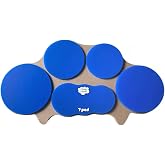 Chop Cloud Compact Marching Tenor Drum Practice Pad - Multi-target Drumming Practice Pad for Pattern and Phrasing Development - Marching Tenor Layout - 5 Silent Pads with Perfect Rebound - 1:4 Scale