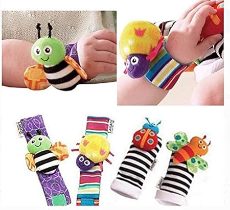 Amazon 赤ちゃん 子供 足 発見 手首 ガラガラ感知おもちゃ がらがら ラトル おもちゃ