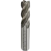 Rannb End Mill 4-Flute CNC Milling Bit 5/8" Cutting Dia 5/8" Shank | End Mill Cutter for Wood, Aluminum,Copper and Plastic