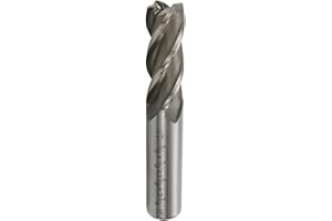 Rannb End Mill 5/8" Cutting Dia 5/8" Shank 4 Flute HSS End Mill Drill Bit