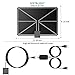 QERY 50 Miles 1080P Digital TV Antenna , Indoor Amplified HDTV Antenna with Detachable Amplifier Signal Booster, USB Power Supply and 16.5FT High Performance Coax Cable - Better Reception … (black)