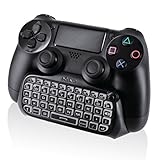Nyko Type Pad - Bluetooth Mini Wireless Chat Pad Message Keyboard with Built-in Speaker and 3.5mm Jack for PlayStation DualShock 4 Controller