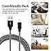 Lightning Cable iPhone Charger 4Pack 3FT 6FT 6FT 10FT Nylon Braided 8 Pin Lightning to USB Charger for iPhone X iPhone 8 8 Plus 7 7 Plus 6s 6s Plus 6 6 Plus iPad iPod Nano