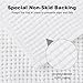 Klickpick Designs Thick Plush Bath Mats Soft Bath Mat Chenille Washable Bath Rugs Microfiber Shaggy Non Slip Bathroom Rug Anti Slip Absorbent Bath Rug Carpet with Non Skid Backing (16