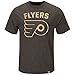 Majestic Men's NHL Athletics Philadelphia, Flyers Hours Fashion Tops, Hyper Charcoal Slub, Large