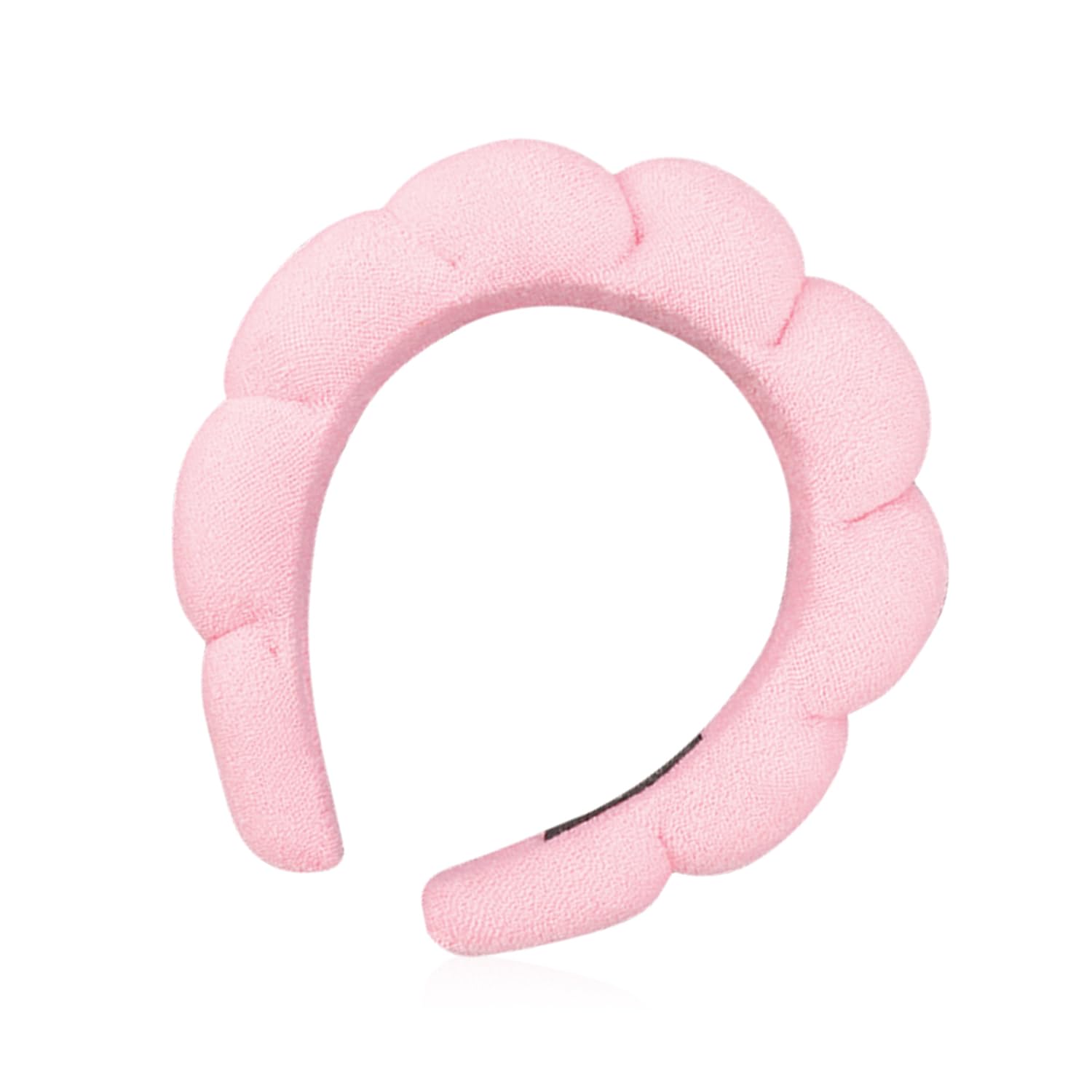 Rumyve Fluffy Cloud Headband - Soft SPA Women's Headband, Cute Face Wash & Makeup Removal, Shower & Mask (Pink)