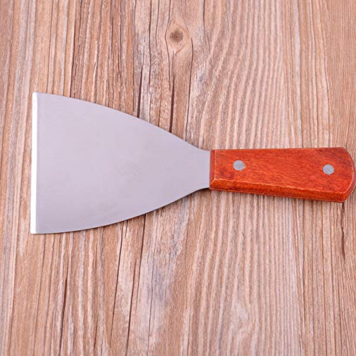 Acronde 2PCS Stainless Steel Slant Grill Griddle Spatula Scraper Diner Flat Straight Blade - Thumbnail 2