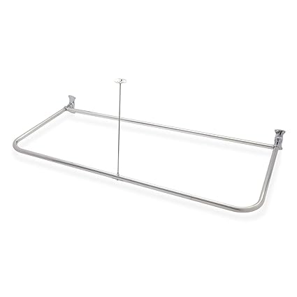 Amazon Com Naiture 60 L X 27 W Brass Shower Curtain Rod D