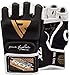 RDX MMA Gloves for Grappling Martial Arts, Open Palm Genuine Cowhide Leather, Padded Sparring Mitts for Kickboxing, Muay Thai Cage Fight, Punching Bag, Combat and Speedball Training
