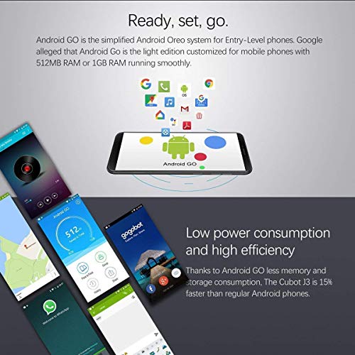 CUBOT J3 Dual SIM Smartphone 12,63 cm (5 Pulgadas) Full-Wide VGA TN Touch Display, 16 GB de Memoria Interna, Android...