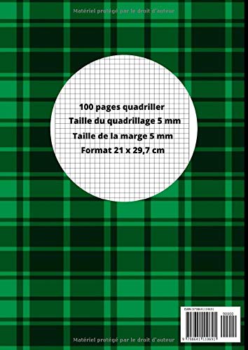 Cahier D Ecole Cahier Quadriller De 100 Page Taille Du Quadrillage Et Marge 5 Mm Format 21 X 29 7 Cm French Edition Ecole Cahier Amazon Com Books