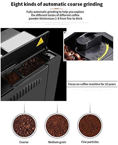 YQGOO Kaffeemaschine, Espressomaschinen Kaffeemühle Haushalt Automatische Sojamilchschäumer EIN italienisches Geschäft… – Bild 7