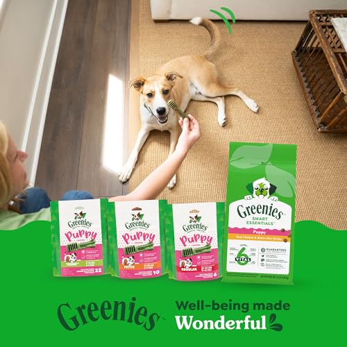 GREENIES SMART ESSENTIALS PUPPY HIGH PROTEIN DRY DOG FOOD REAL CHICKEN & BROWN RICE RECIPE, 5.5 LB. BAG
