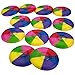 Kicko Mini Rainbow Flying Disks 3.5 Inches - Pack of 12 - Cool Rainbow Colors Mini Frisbees - Outdoor Toys - for Kids Party Favors, Bag Stuffers