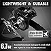 Cadence CB8 Baitcasting Reels, 6.7oz Ultra Lightweight Casting Reels,20 LB Carbon Fiber Drag Baitcasters,Super Smooth 9+1 BB,Stronger Aluminum Body Durable Baitcast Fishing Reel Low Profile High Value