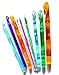 WM King Pack of 9 Acrylic Crochet Hooks 3.0mm-12mm in a Plastic Wallet/case