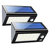 AMIR Solar Lights Outdoor, 24 LED Motion Sensor Wall Lights, Wireless Garden Security Light, Waterproof Solar Step Lights for Patio, Deck, Yard, Garden, Garage,