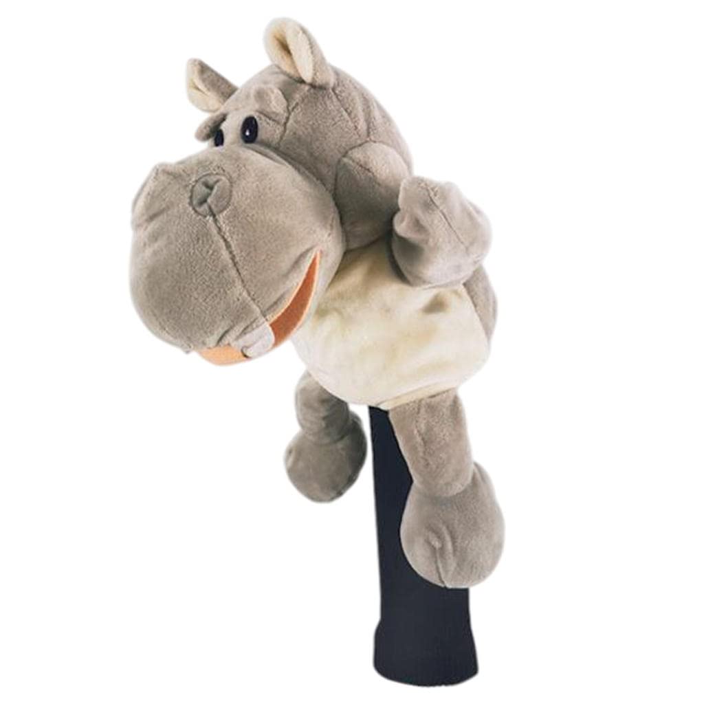 Colcolo Headcover Novelty Club Head Covers Universal Carrying Guard Club Keepsake Giveaway Equipment Accessories - Hippo