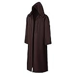 EONPOW Wizard Tunic Hooded Robe Halloween Cloak