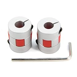 Zeberoxyz 2PCS 8mm to 8mm Aluminium Plum Flexible