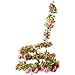 Felice Arts 2 Pack 11 Heads 7.2 Ft/pc Artificial Silk Fake Flowers Autumn Rose Vine Realistic Hanging Silk Rose Plants Wedding Home Party Arch Decor