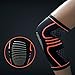 Knee Compression Sleeve (1 Pair), EveShine Best Compression Knitted Knee Support Brace with Gel Strips for Running, Sports, Jogging, Basketball, Injury Recovery for Men & Women - L