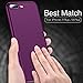 TORRAS Slim Fit Designed for iPhone 8 Plus Case/iPhone 7 Plus Case, Hard Plastic PC Ultra Thin Phone Cover Case with Matte Finish Coating Grip Compatible with iPhone 7 Plus / 8 Plus, Violet Red