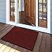 Premium Entry Mat | Entrance Mat Comparison Test Score: Very Good (A-/1.3) | Ideal as Front Door Mat or Entry Rug | Red - 16