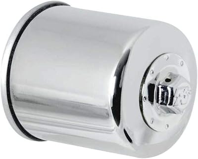 K&N Powersports Oil Filter Spin-On Chrome 66x83mm KN-303C for Kawasaki Yamaha