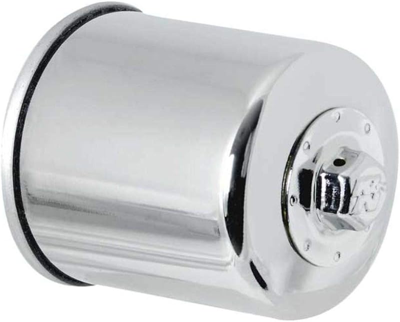 K&N Powersports Oil Filter Spin-On Chrome 66x83mm KN-303C for Kawasaki Yamaha