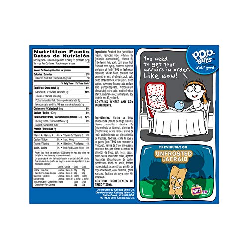 5 Pop+Tarts+Breakfast+Toaster+Pastries+Unfrosted+Strawberry