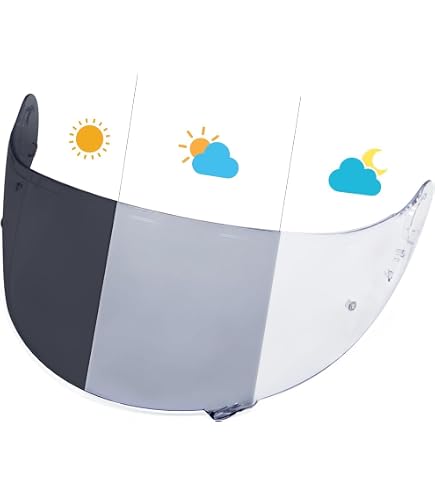 Amazon.com: Shoei CNS-1 PINLOCK Mellow Smoke Mirror Blue Shield