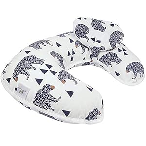 Baby Breastfeeding Nursing Pillow and Positioner,Machine Washable, Nursing and Infant Support Pillow Bonus Head…