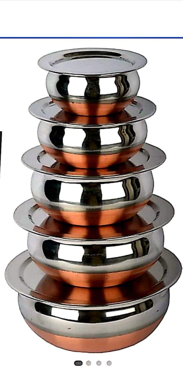Buy SHAPAT Stainless Steel Copper Bottom Handi/patila/Pot Biryani