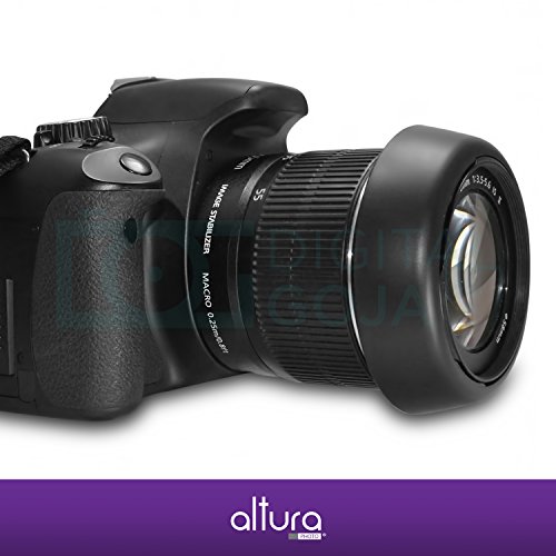 Canon EW-60C Replacement) Altura Photo Lens Hood for Canon EF-S